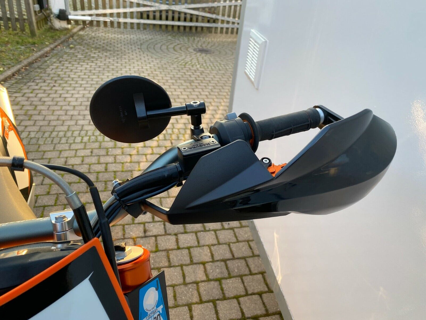 Lenkerendenspiegel E-geprüft inkl Anbaukit Plug & Play kompl. M10 SHIN YO