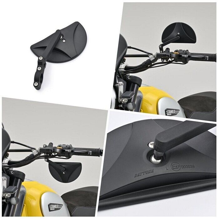 Lenkerendenspiegel Lenkerspiegel DAYTONA D-Mirror 19 für d22mm