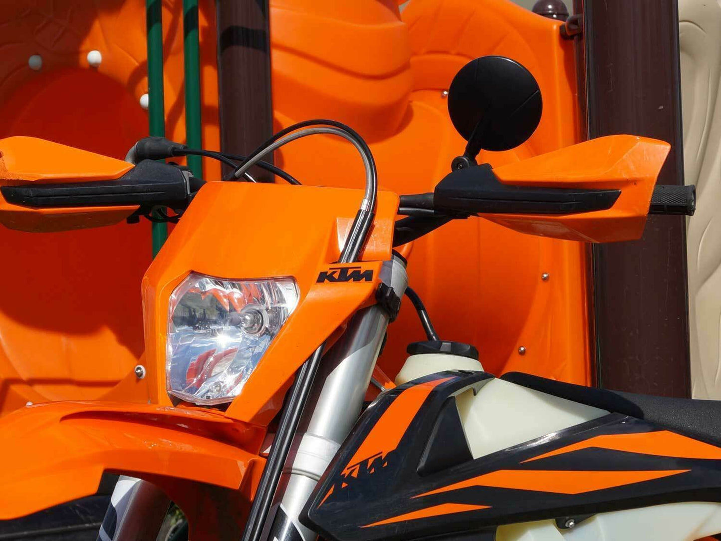 1 x Lenkerspiegel FLEXI 7699 f. Supermoto Enduro Naked Bike