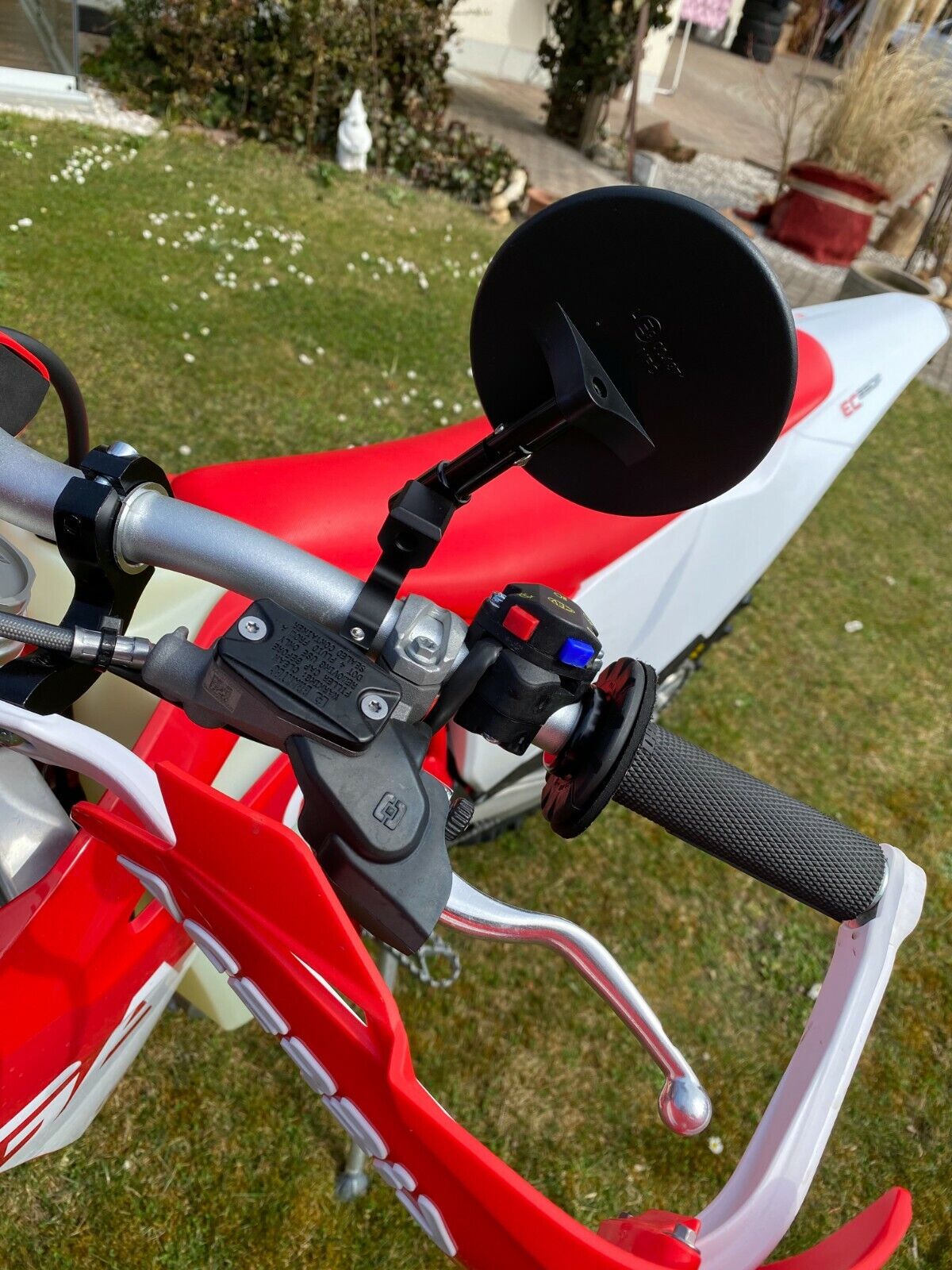 1 x Lenkerendenspiegel BERKON 8799 Supermoto Enduro Naked Bike
