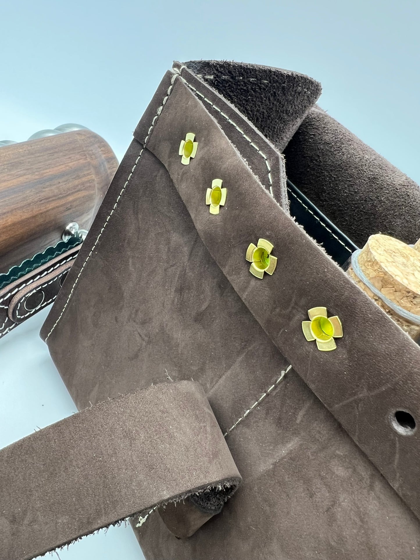 Böllertasche, Umhängetasche für Böllerschützen - Echtleder