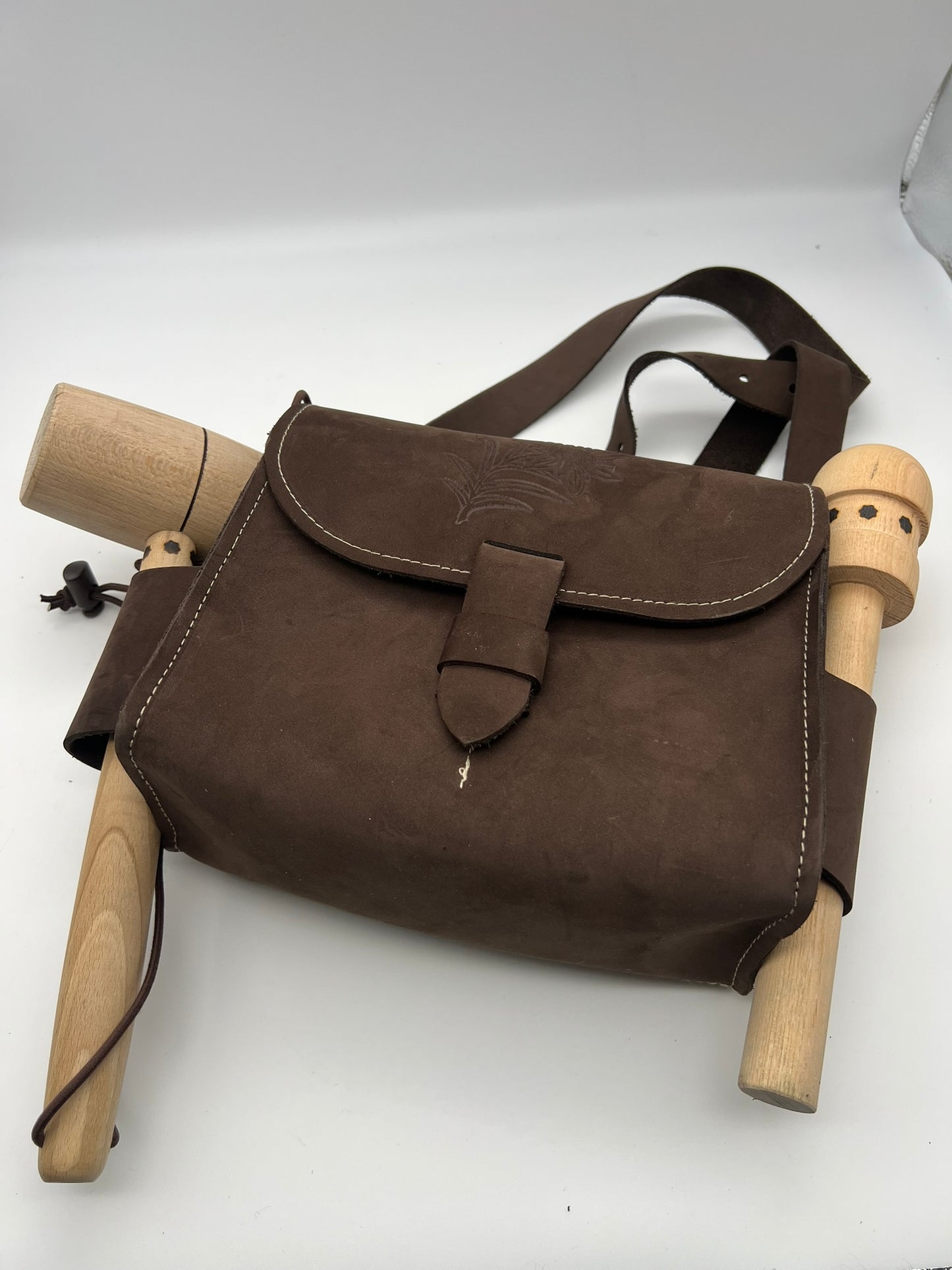 Böllertasche, Umhängetasche für Böllerschützen - Echtleder