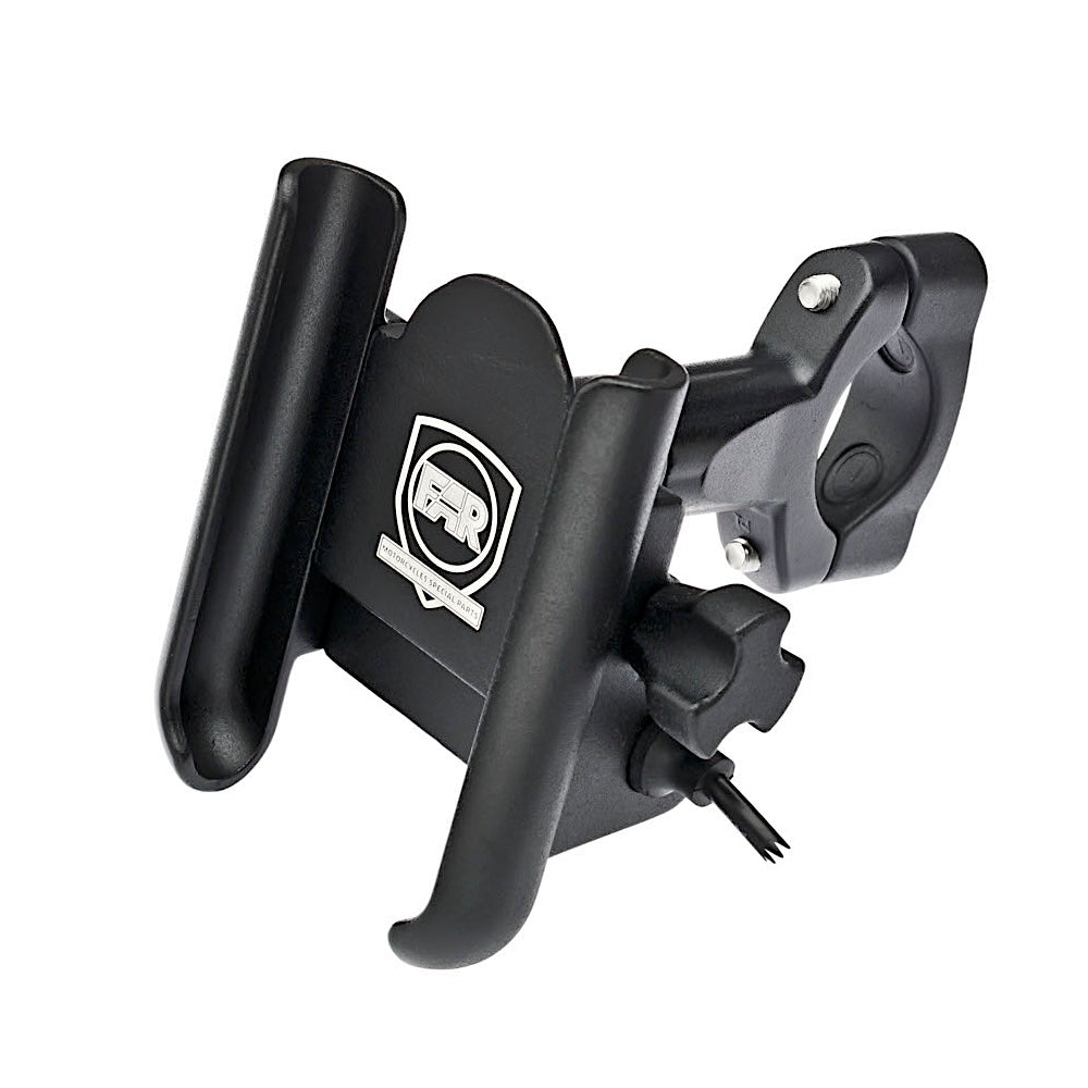 handy halterung fahrradhelm FAR 7746 Alu Handy Halterung Motorrad E-bike 12V USB superstabil für alle Handys