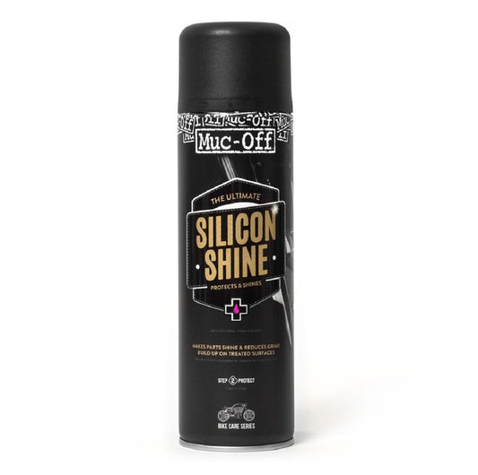MUC-OFF Motorrad Silikon-Glanz - Spray 500 ml - Glanz auf Metall- Plastikteilen