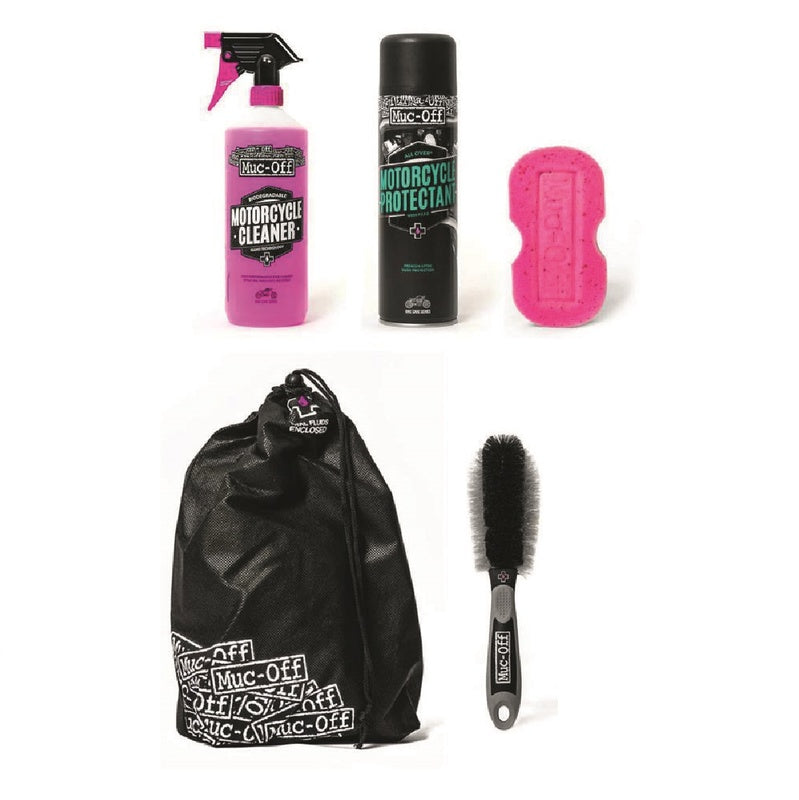 Original Muc Off Motorrad Care Essentials Pflegeset NEU