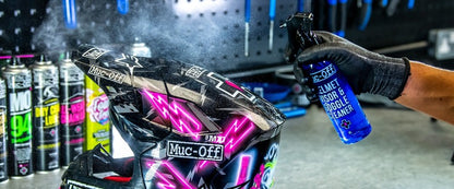 MUC-OFF Helm & Visier Reiniger, Brillenreiniger - 250ml - Sprühflasche