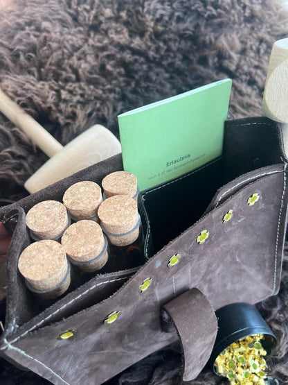 Böllertasche, Schusstasche,  Umhängetasche für Böllerschützen - Echtleder