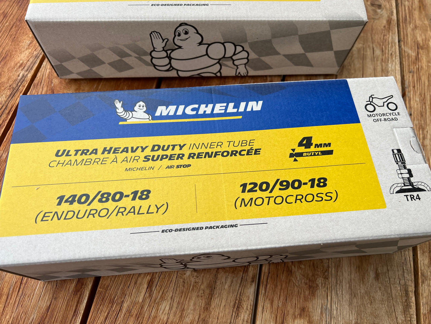 MICHELIN Schlauch OFFROAD (18 UHD großes Ventil TR4) 140/80-18 Stärke 4mm