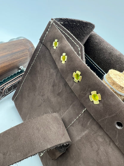 Böllertasche, Schusstasche,  Umhängetasche für Böllerschützen - Echtleder