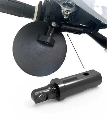 SHIN YO Superbike/Supermoto Spiegelset (verstellbar) inkl. MOTEX -Adapterset StVO-konform