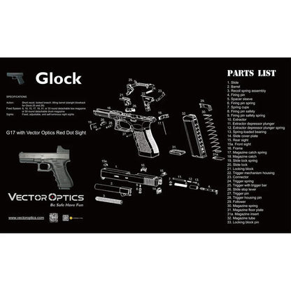 Reinigungsmatte im GLOCK-Design G17