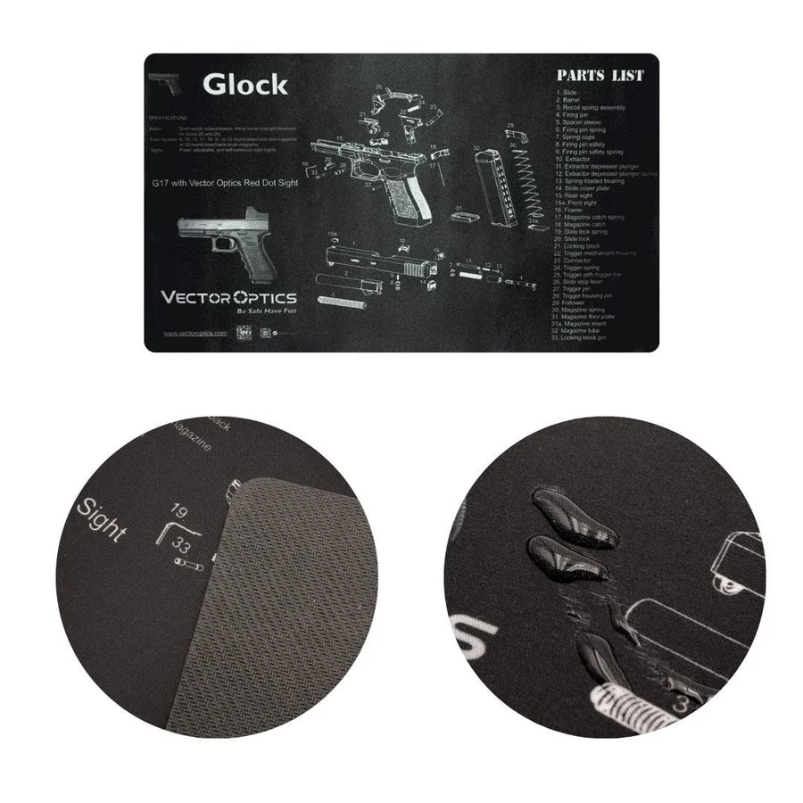 Reinigungsmatte im GLOCK-Design G17