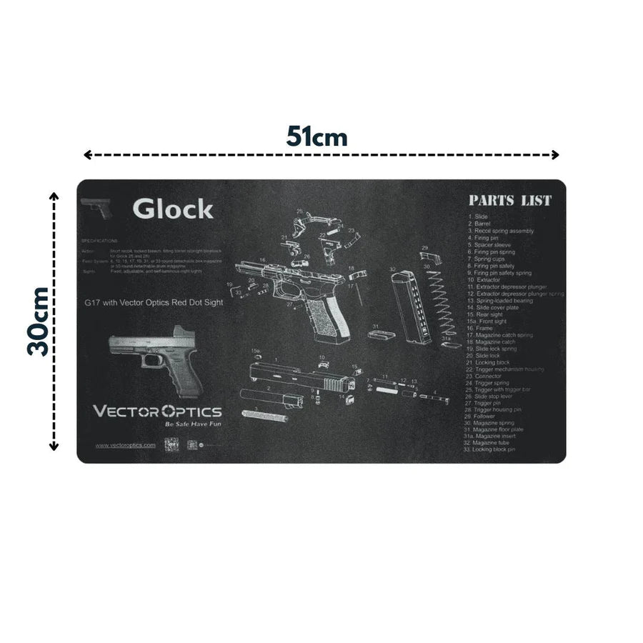 Reinigungsmatte im GLOCK-Design G17