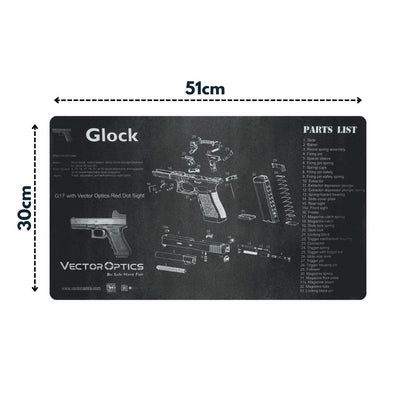 Reinigungsmatte im GLOCK-Design G17